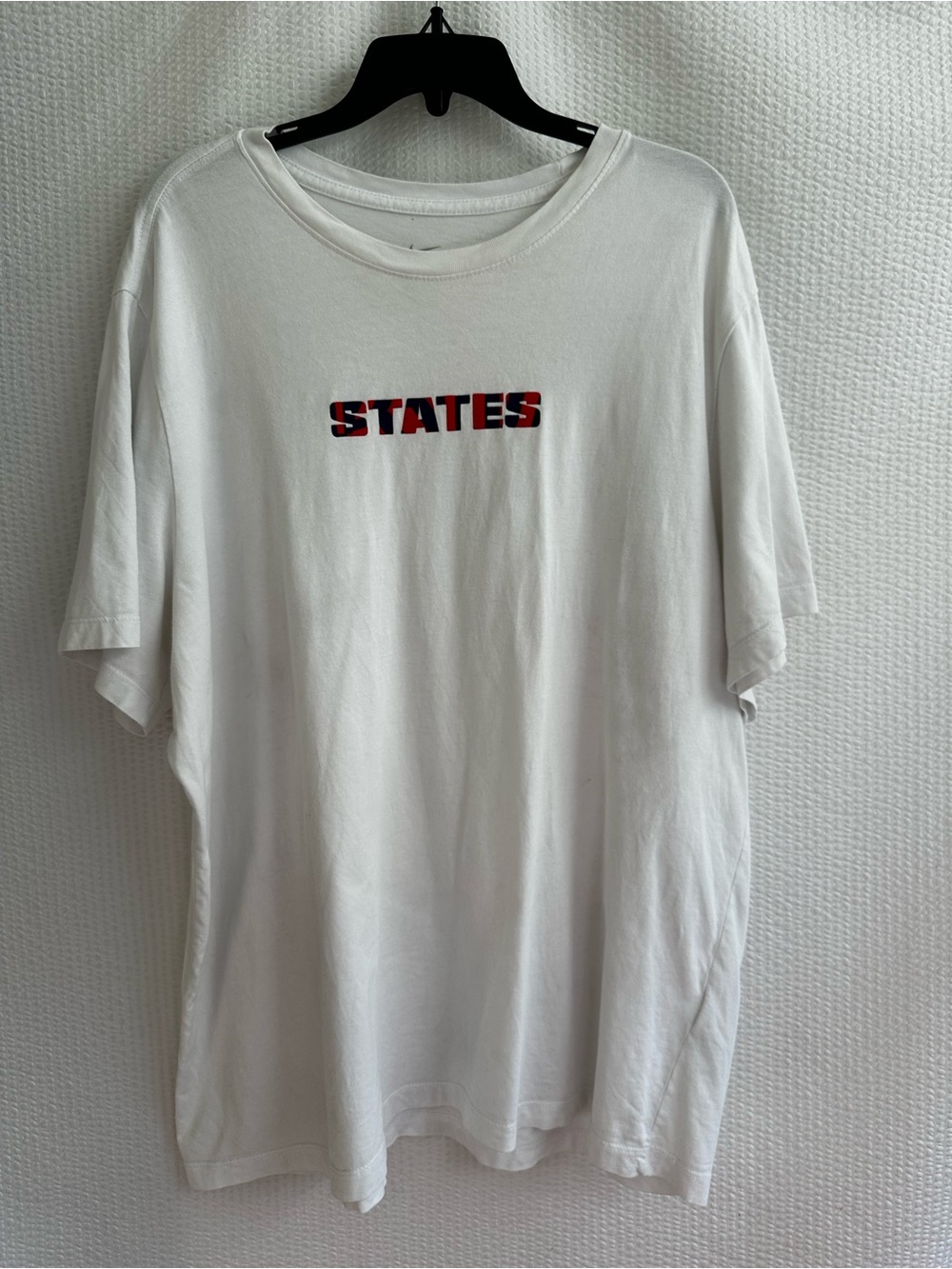 Nike USA Soccer States Graphic T-Shirt White Short Sleeve Cotton Men’s XXL Tee